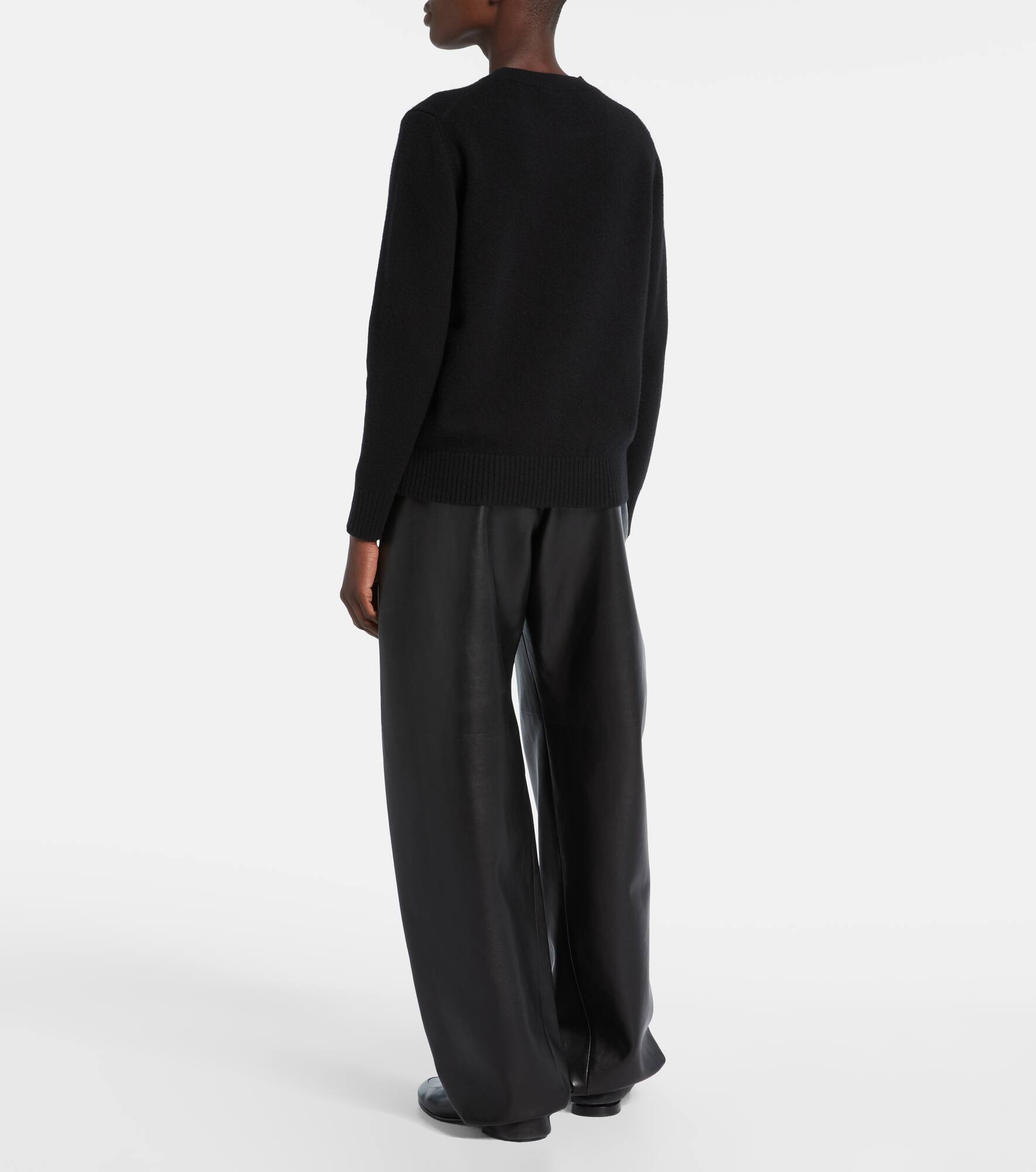 Logo wool and cashmere sweater - 3