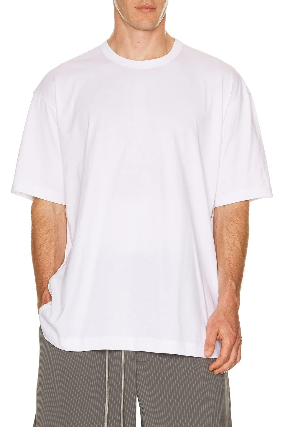 Oversized Double Zipper Tee - 1