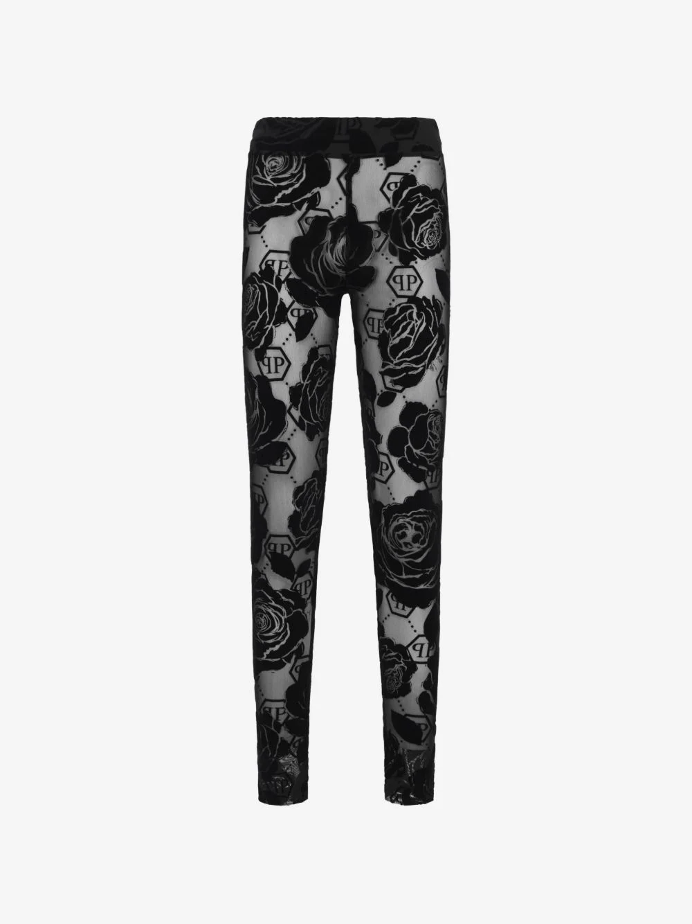 flock flower-monogram leggings - 1