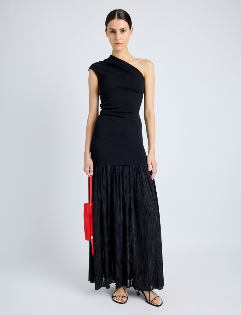 Proenza Schouler Cora Dress in Pleated Crepe Chiffon outlook