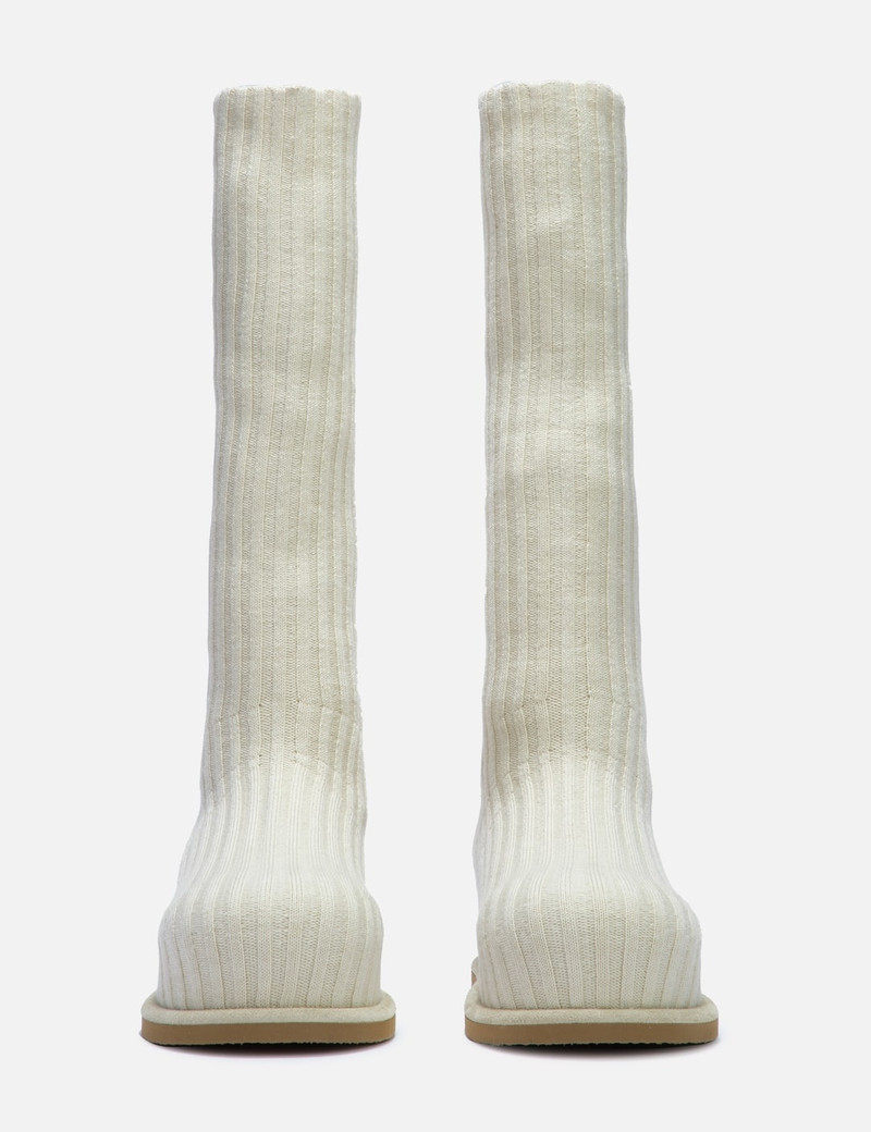 Amina Muaddi VENEDA STRETCH BOOT FLATFORM outlook