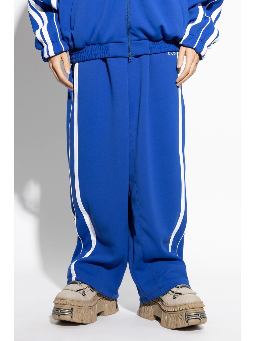 striped track pants - 6