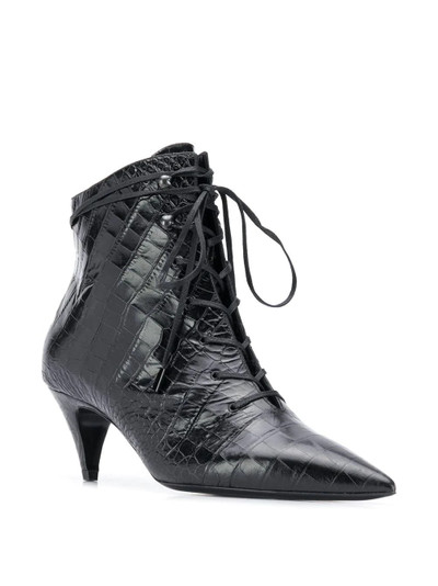 SAINT LAURENT Kiki lace-up boots outlook