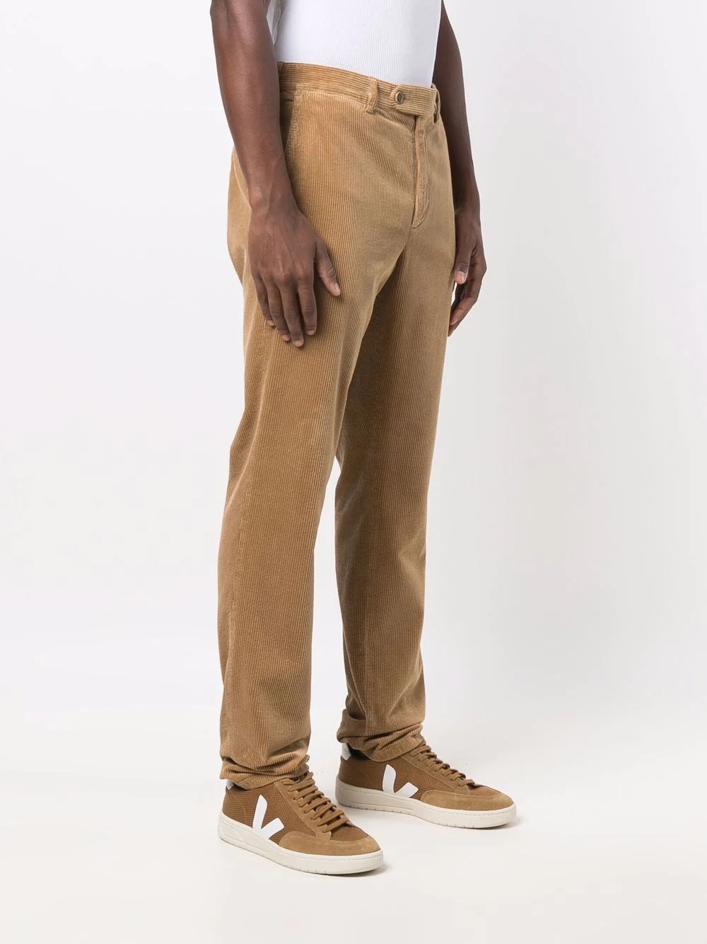 corduroy straight-leg trousers - 3