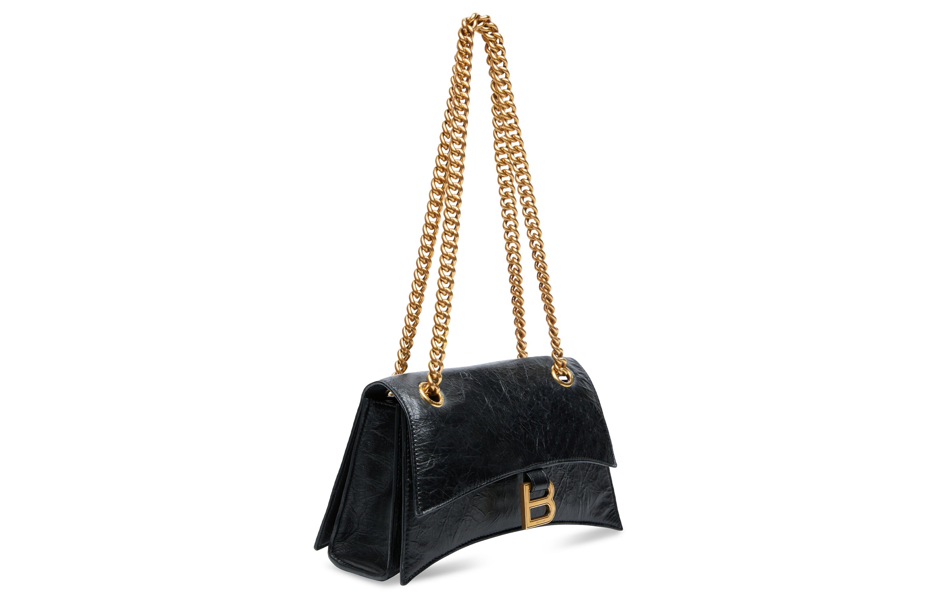(WMNS) Balenciaga Crush Small Chain Bag 'Black' 716351210IT1000 - 4