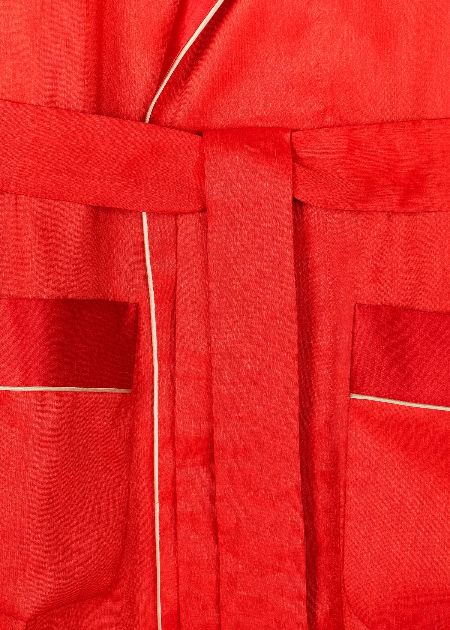Daniel Hanson For Paul Smith - Red Linen And Silk Dressing Gown - 3