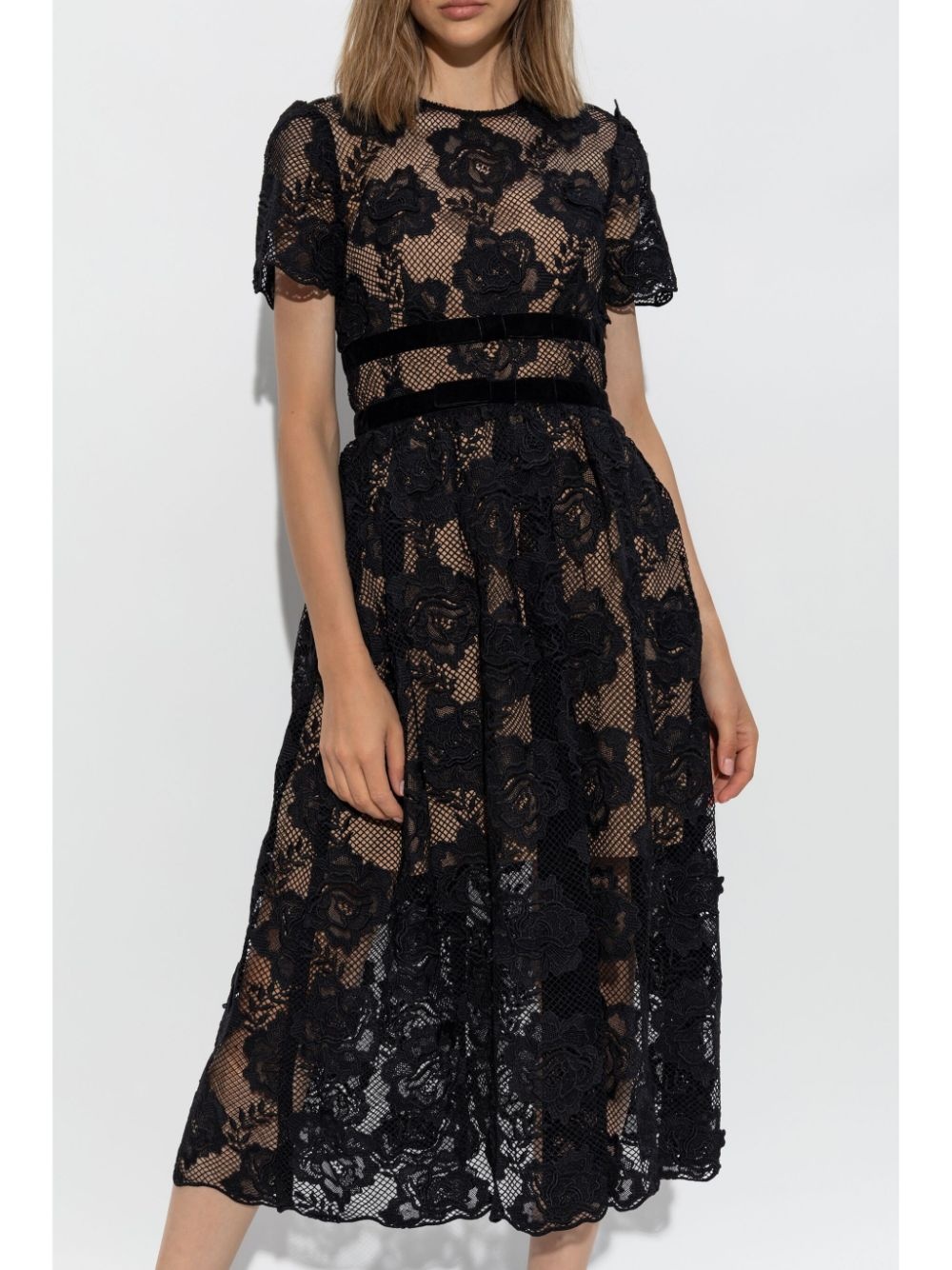 lace midi dress - 3