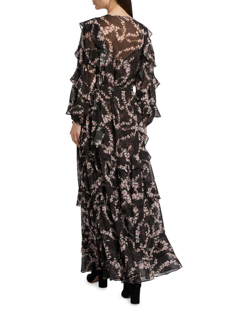 Women's Greta Chiffon Maxi Dress - Chained Blossom Chiffon 5