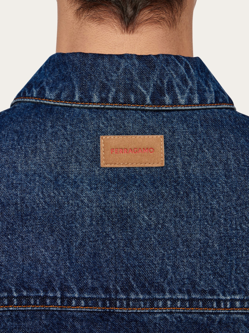 Denim shacket 6