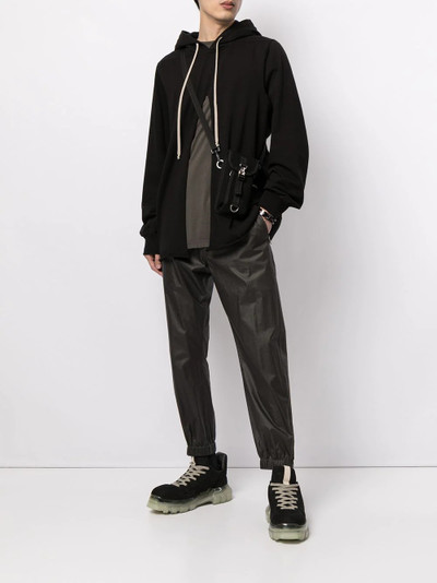 Rick Owens DRKSHDW front cut-out hoodie outlook