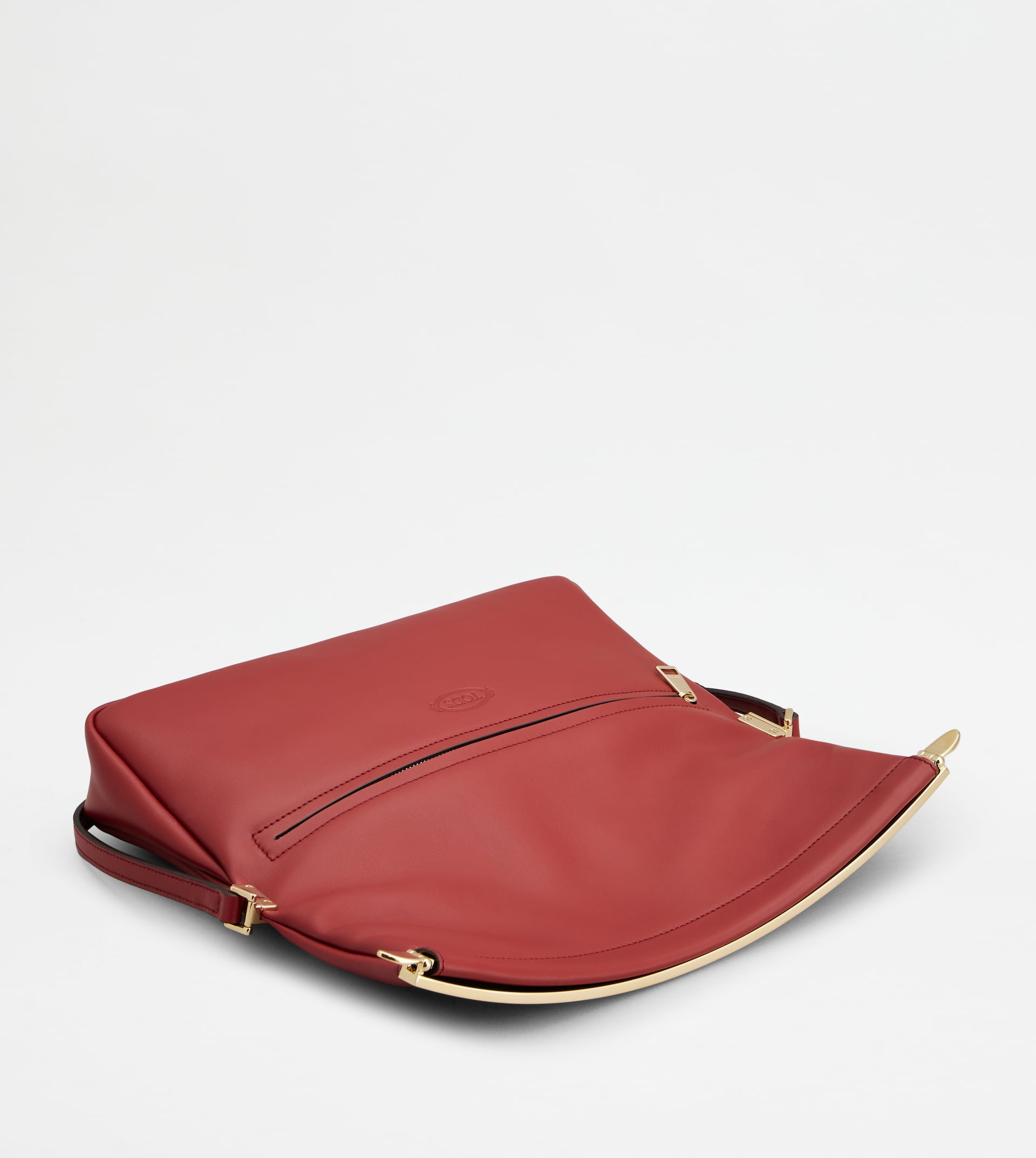 TOD'S MAGENTA BAG FLAP BAG IN LEATHER SMALL - RED - 4