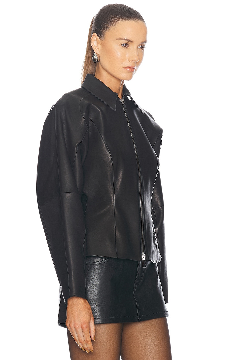 Fitted Leather Jacket - 3