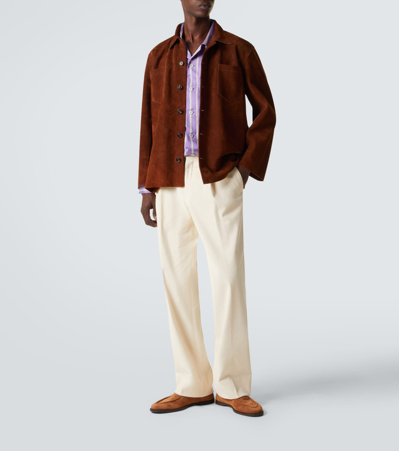 John Lobb Pace suede loafers outlook