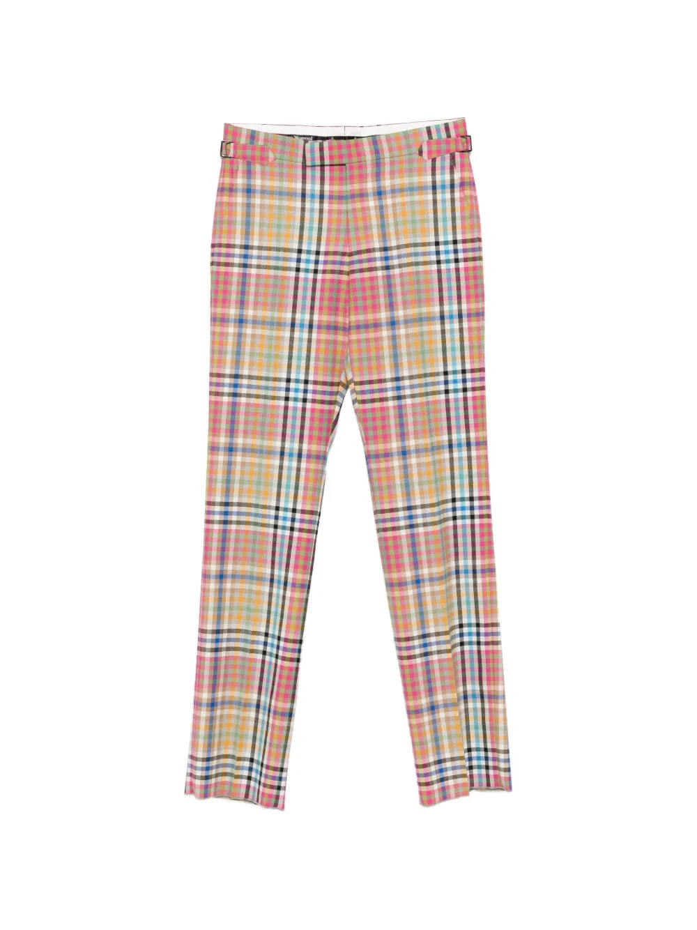 buckle check trousers - 1