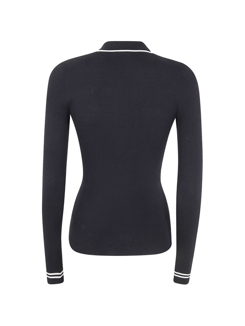 Aspesi ribbed-trim polo top outlook