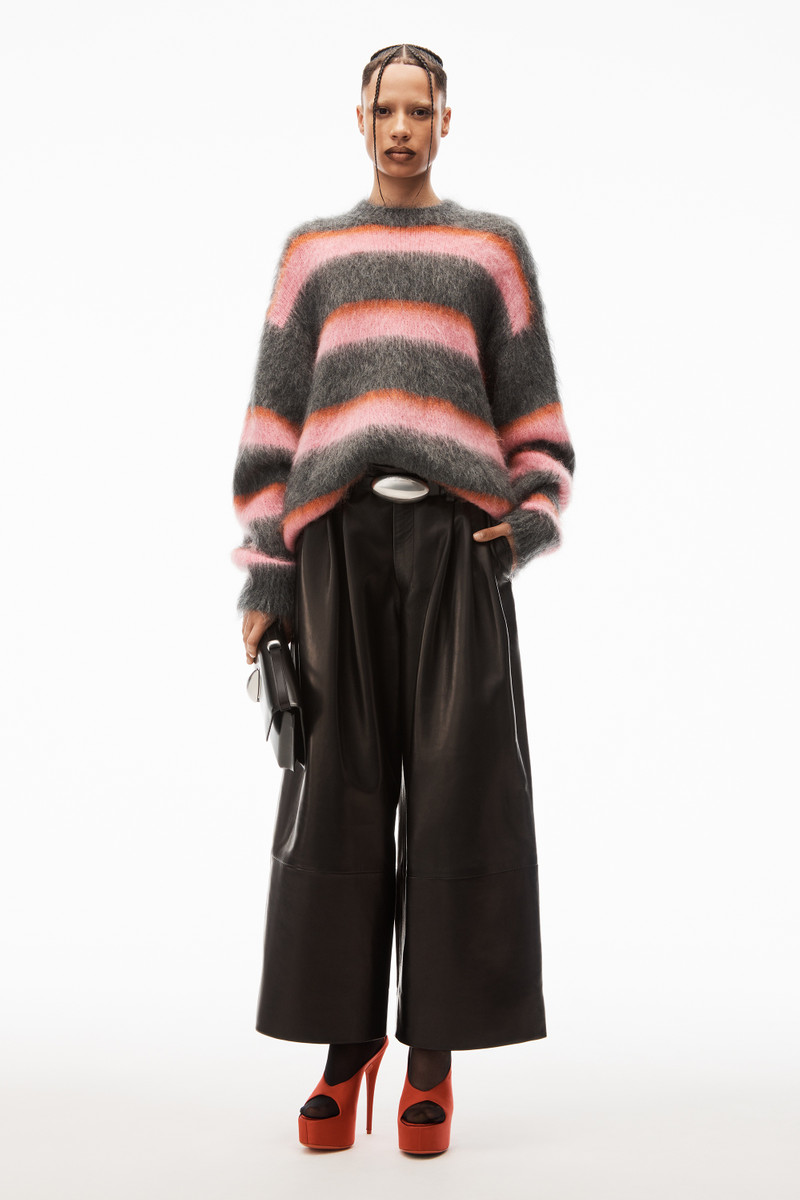 oversized crewneck in brushed mohair 7