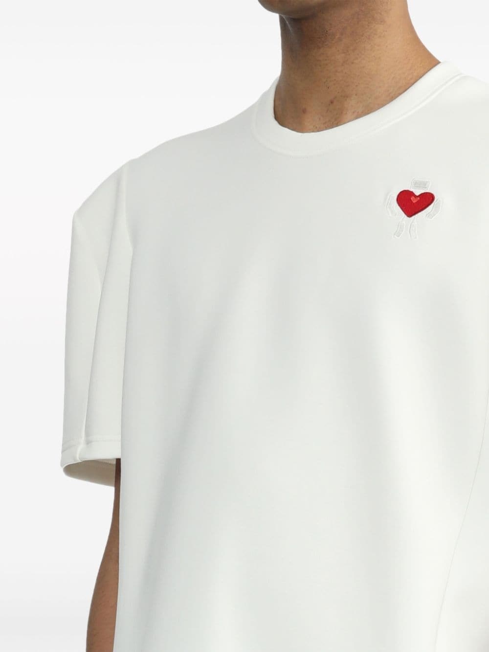 motif-embroidered jersey T-shirt - 5