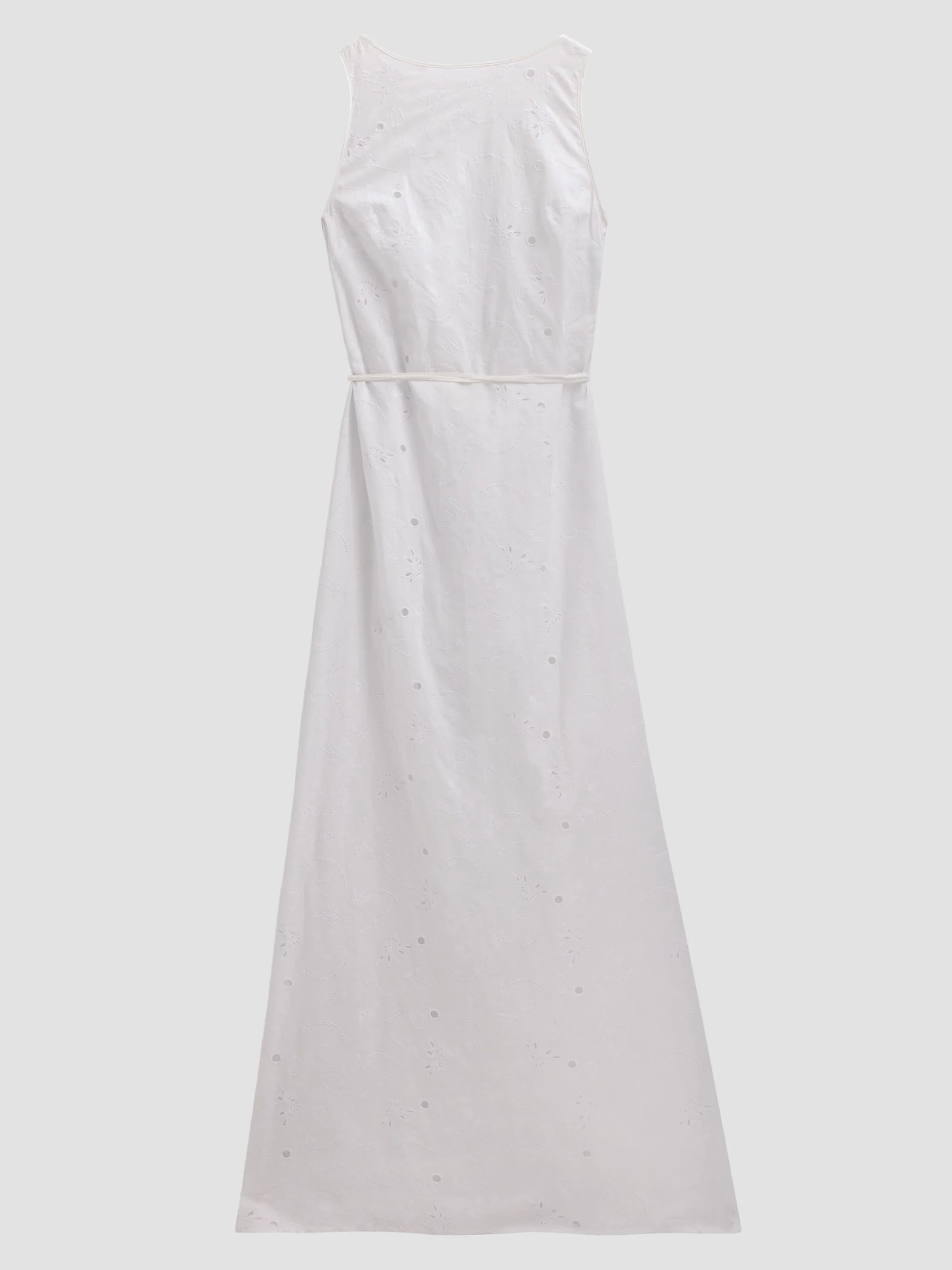 Women's High Summer Simone Linen-Cotton Eyelet Maxi Dress - Ivory - 1