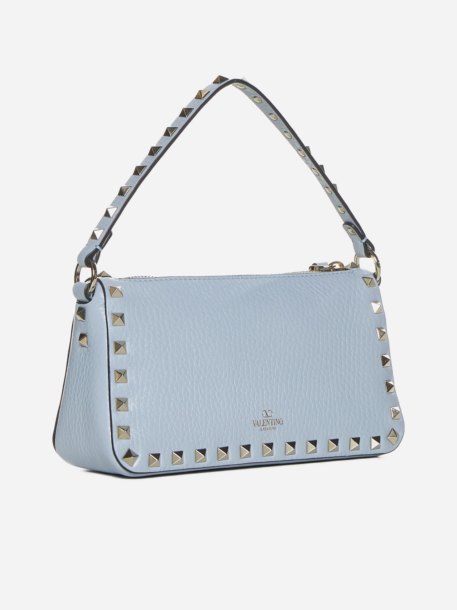 Rockstud leather small bag - 3