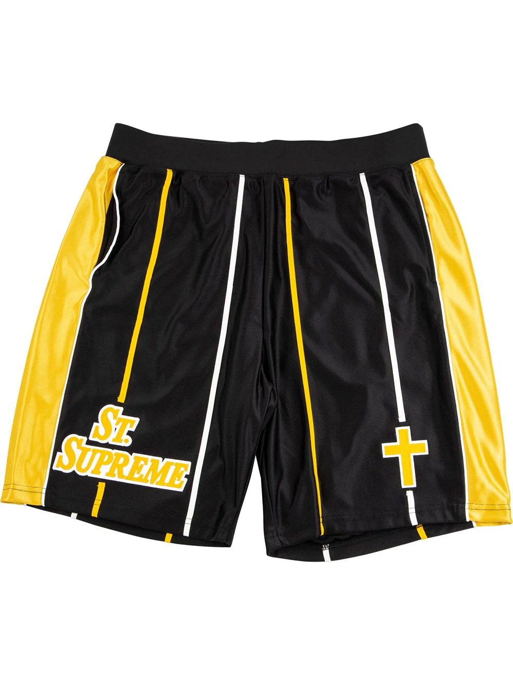 logo-print basketball shorts - 1