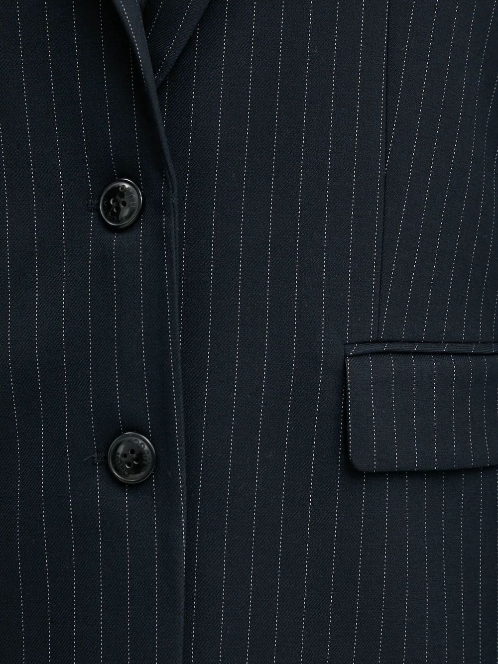 pinstripe buttoned suit jacket - 4
