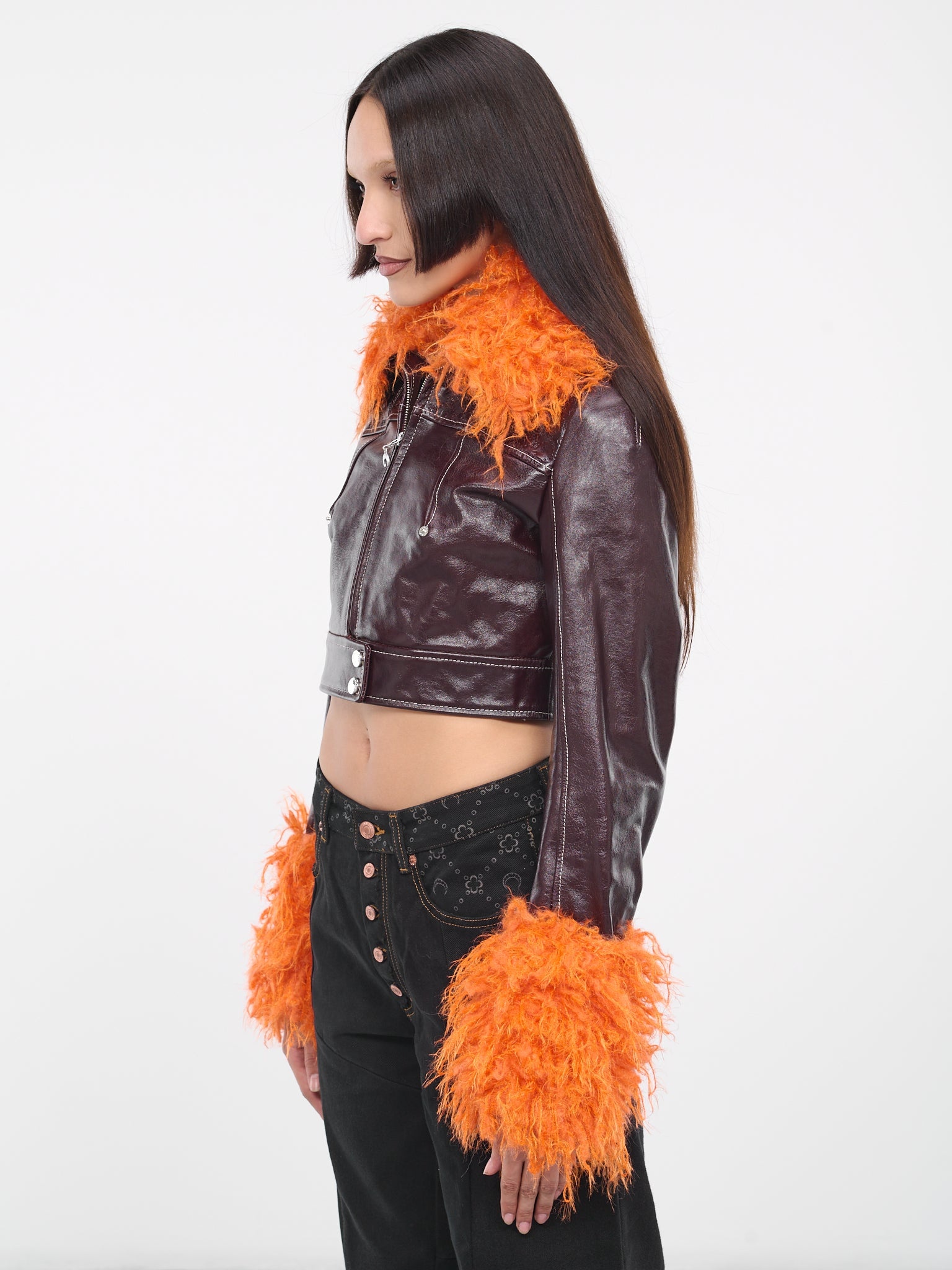 Embossed Leather Jacket - 2