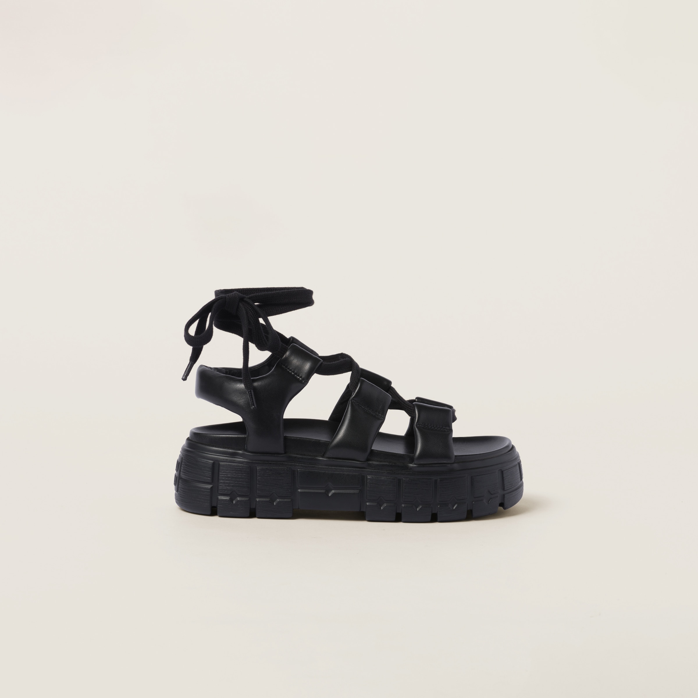 Sporty nappa leather sandals - 2