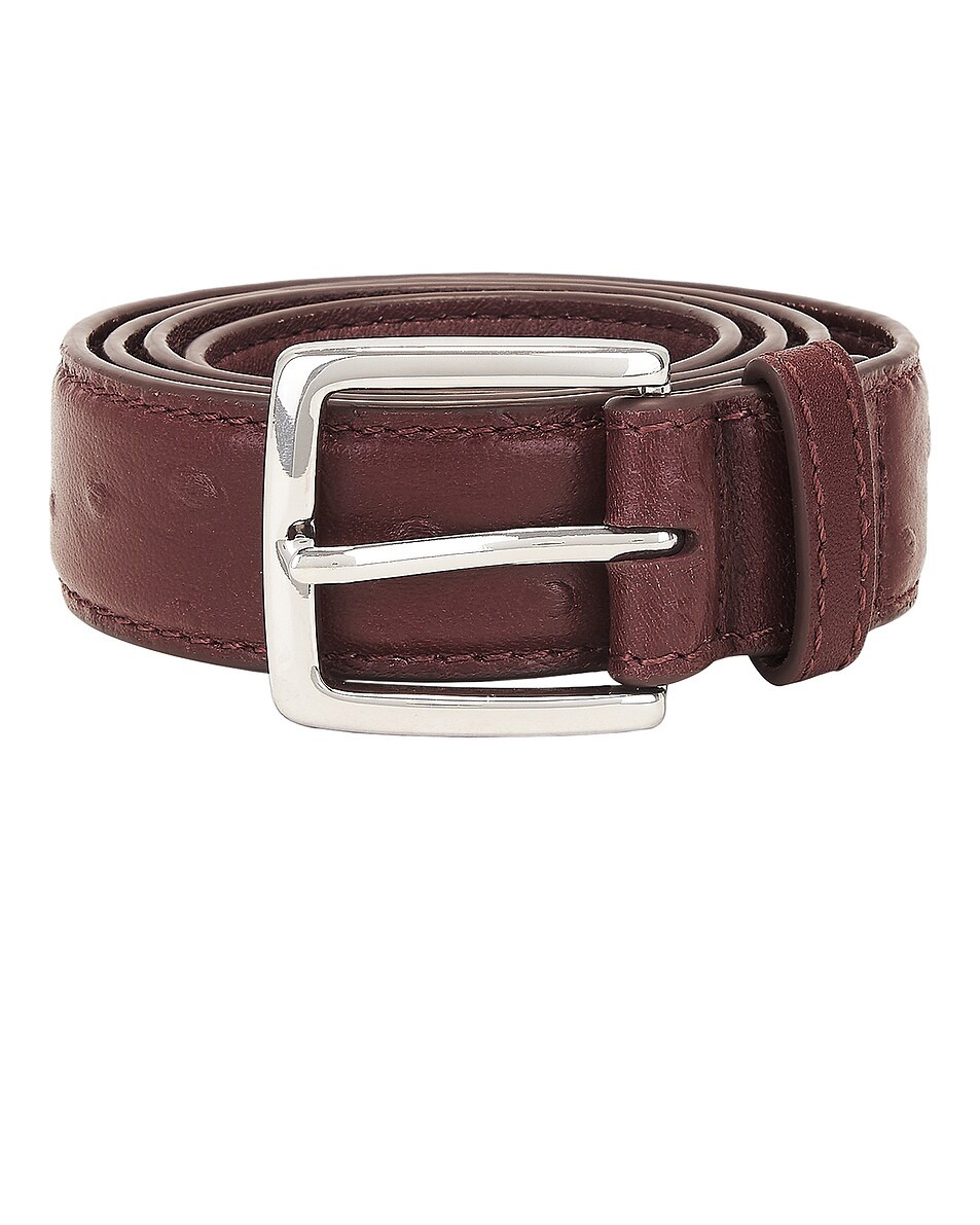 Ostrich Leather Belt - 3