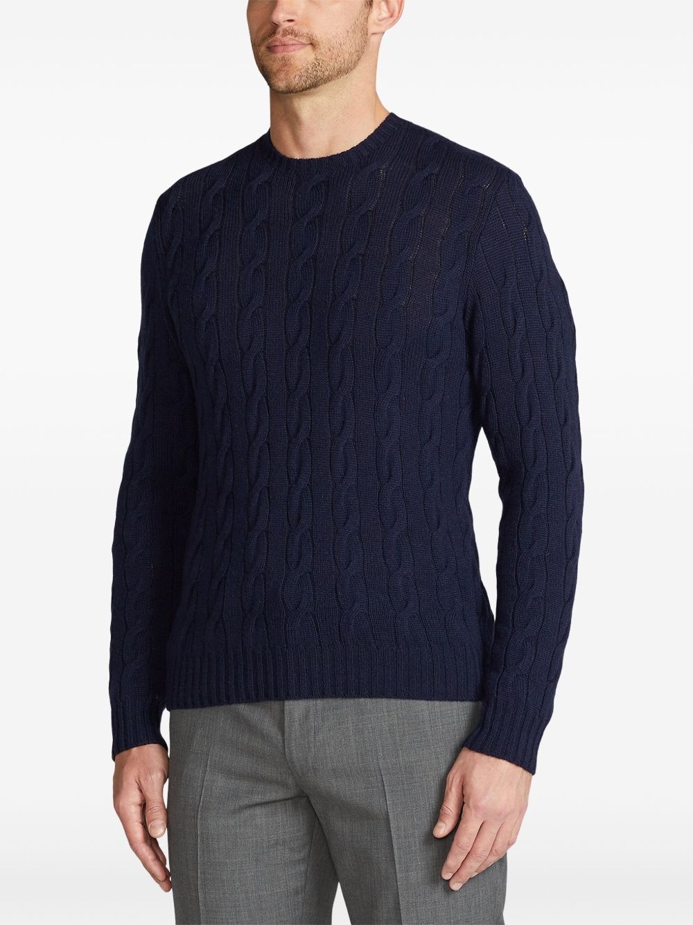 cable-knit cashmere sweater - 4