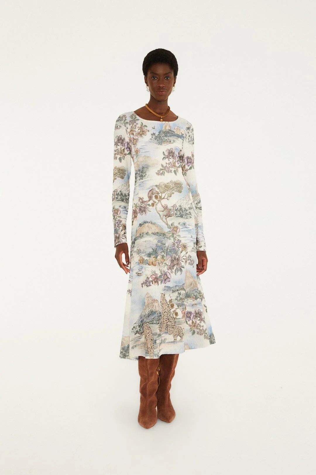 Toile De Rio Textured Midi Dress - 1