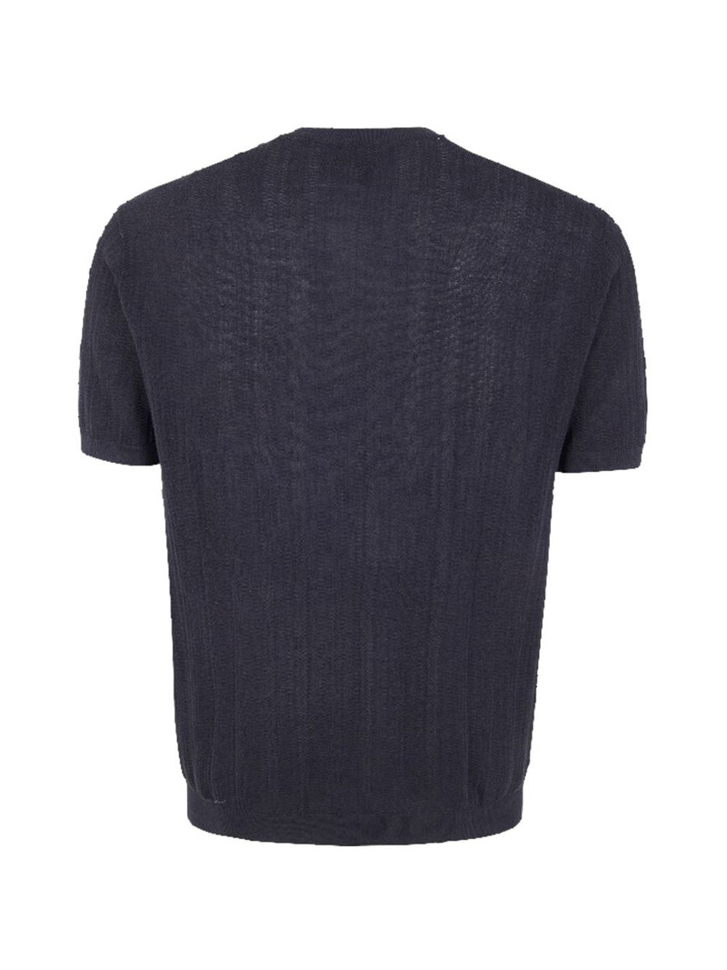 EMPORIO ARMANI ribbed-textured T-shirt outlook