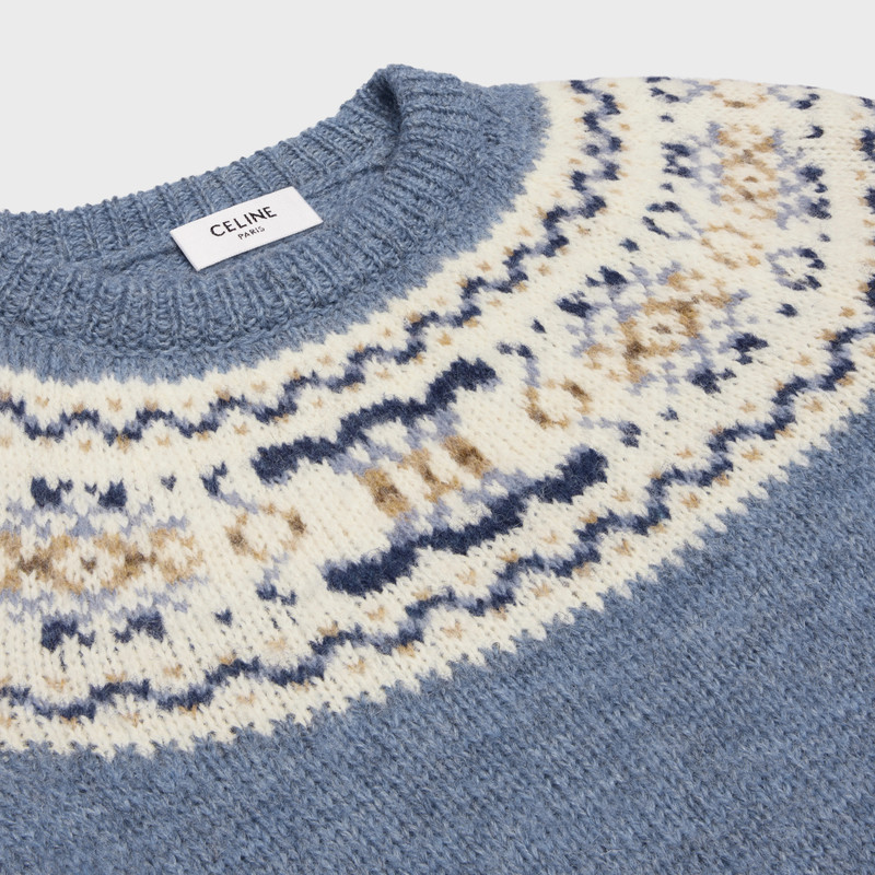 sweater in Triomphe fair isle wool 3