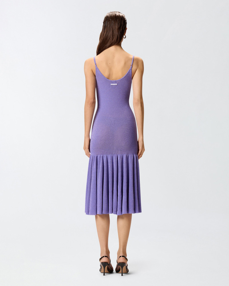 MINI DRESS WITH SHOULDER STRAPS AND PLEATS 5