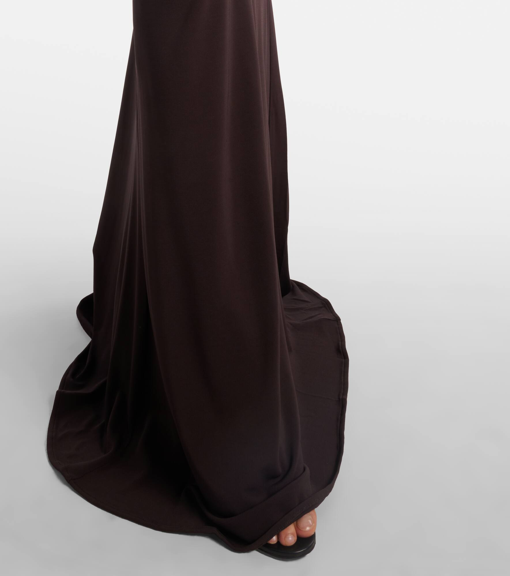 Cutout halterneck jersey maxi dress - 5