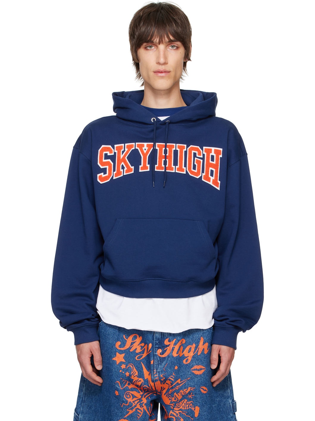 Navy 'Sky High' Syracuse Hoodie - 1