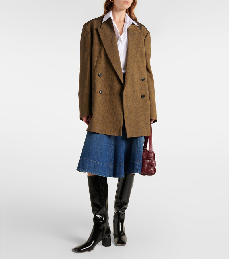 Gianvito Rossi 55 patent leather knee-high boots outlook