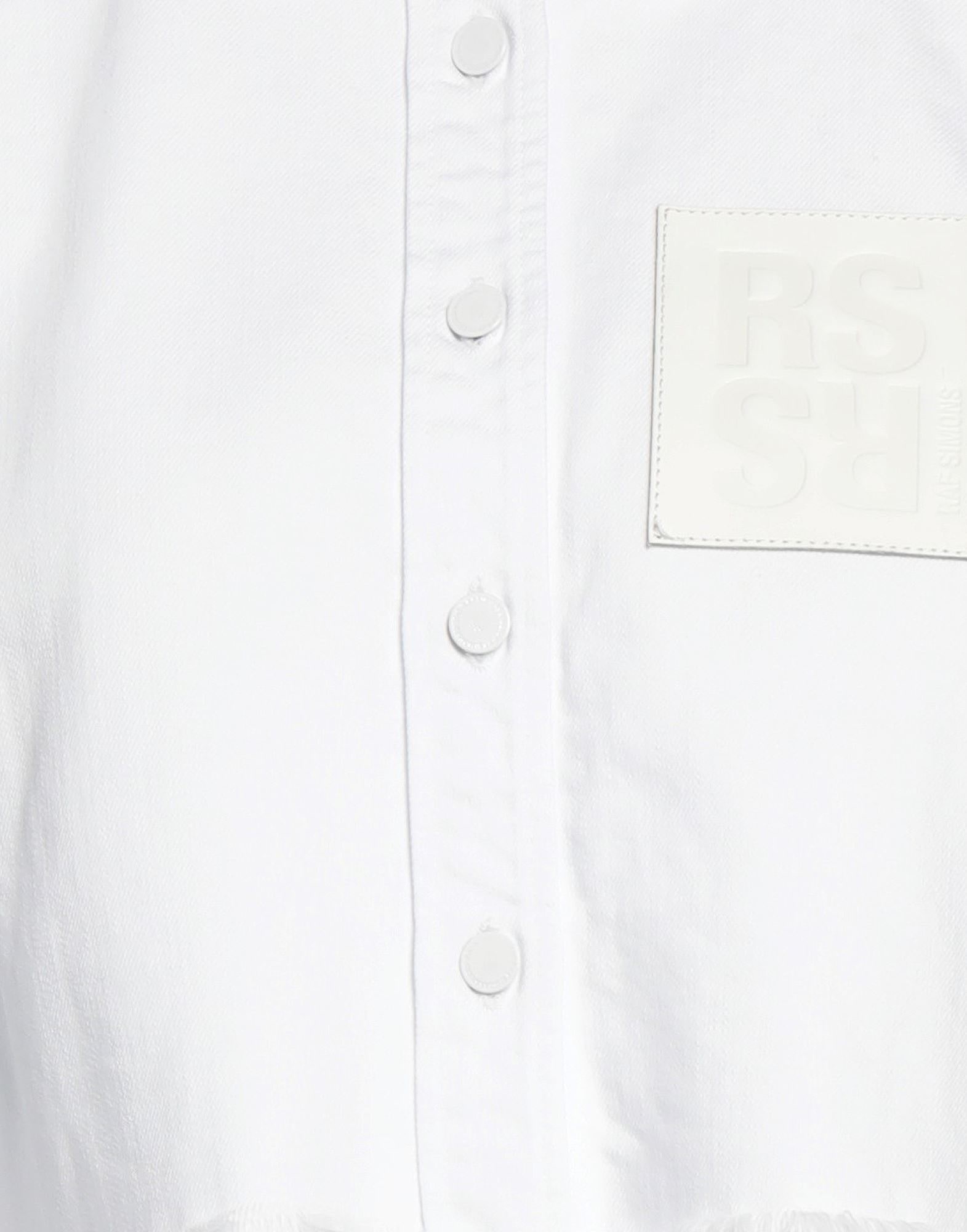 White Women's Solid Color Shirts & Blouses - 4