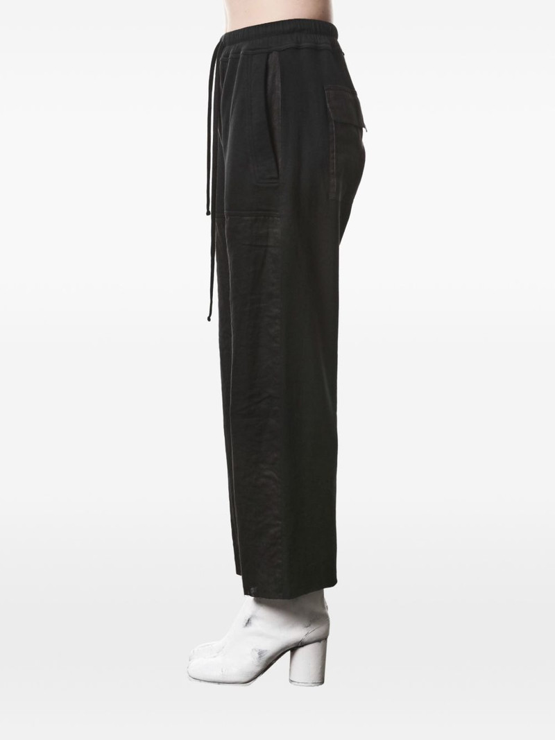 drawstring patch cotton trousers 3
