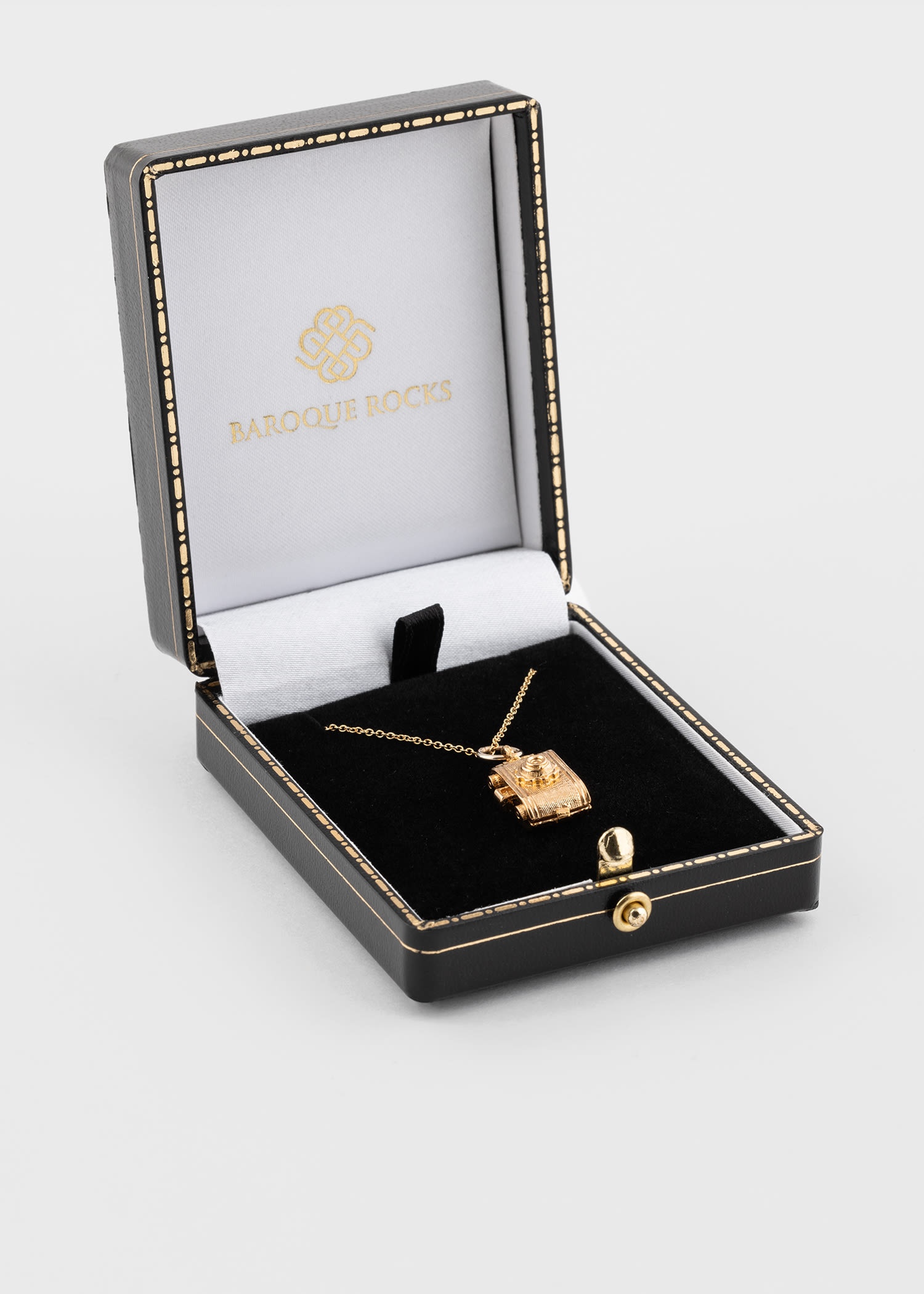 Gold Vintage 'Camera' Necklace - 7
