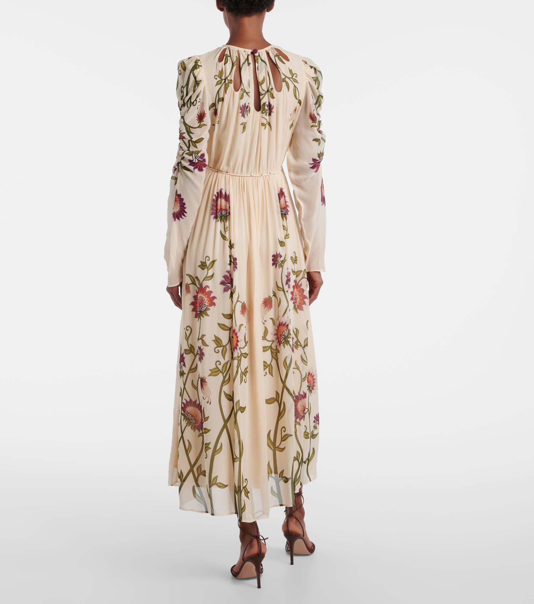 Cutout floral midi dress - 3