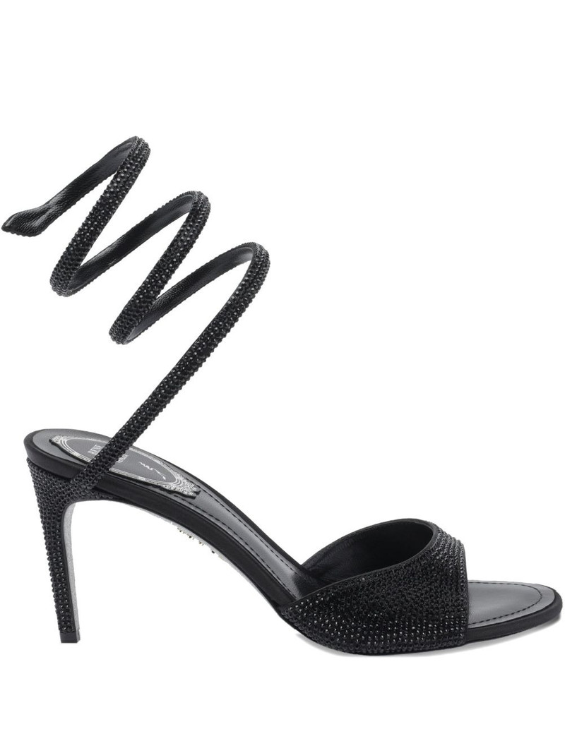100mm crystal-embellished heeled sandals 1