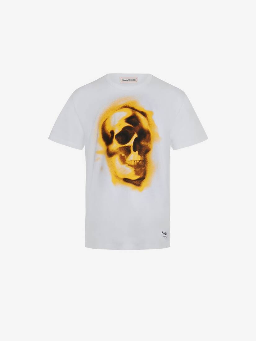 Men's Silhouette Skull T-shirt in White - 1