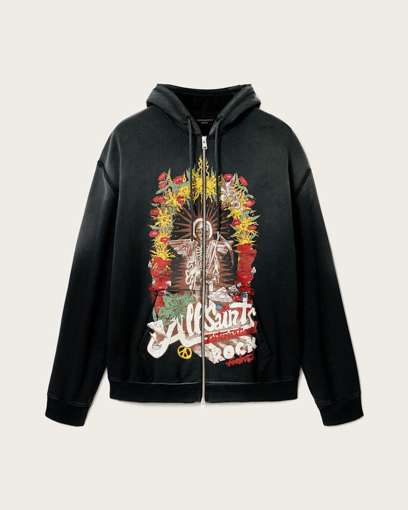 ROQUE ZIP UP GRAPHIC HOODIE 1