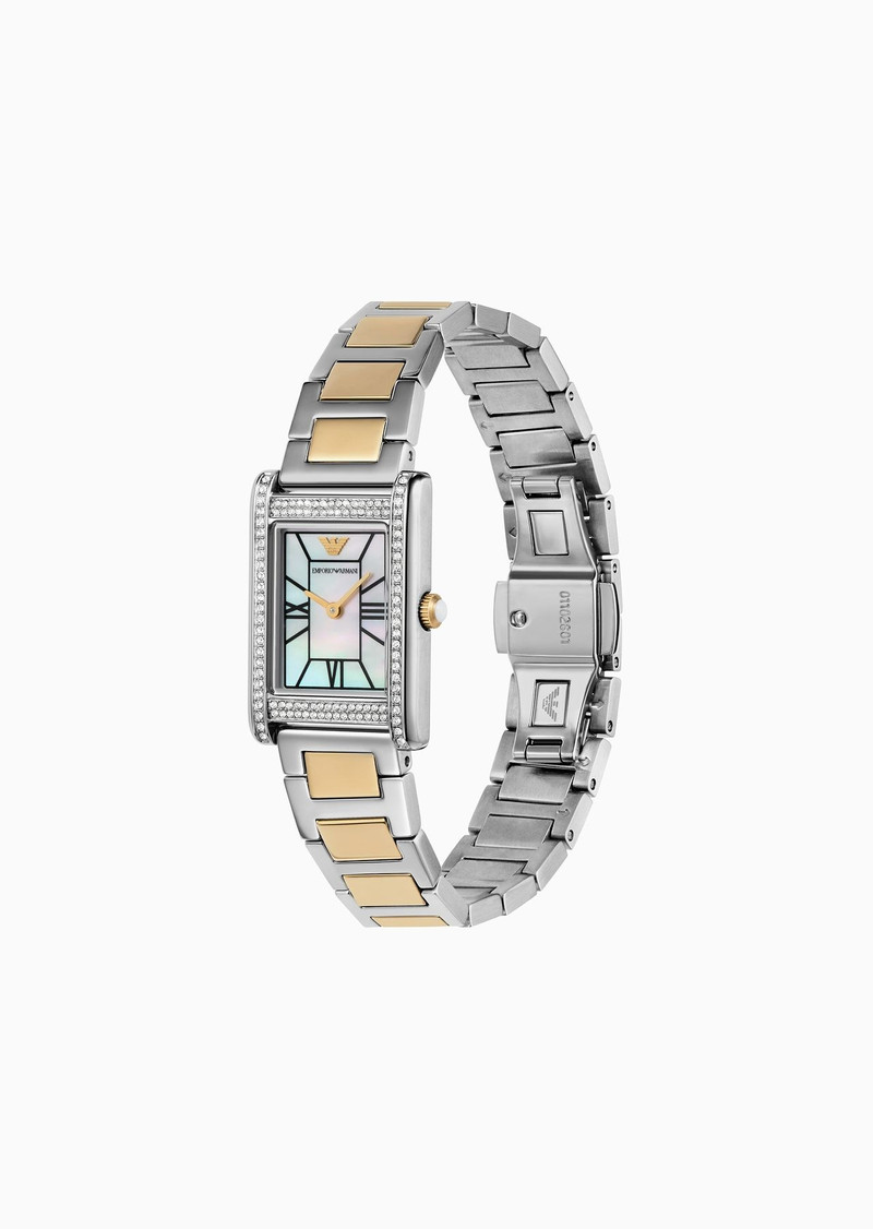 EMPORIO ARMANI Two-Hand Two-Tone Stainless Steel Watch outlook