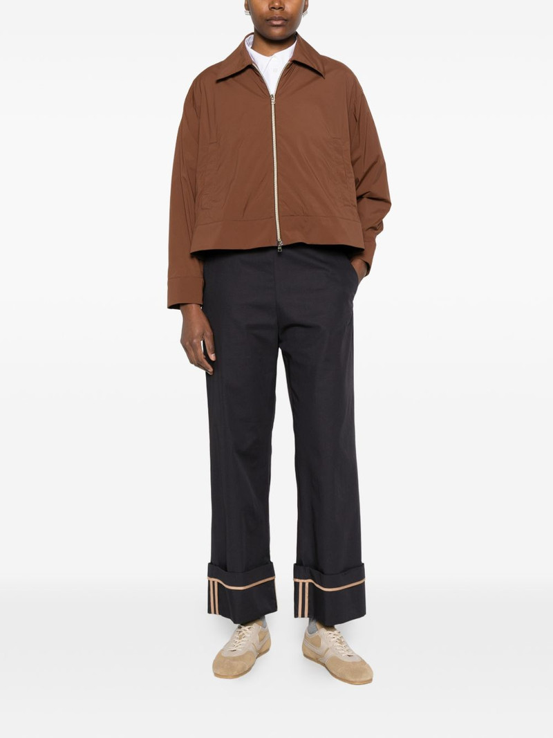 Herno cuffed flared trousers outlook