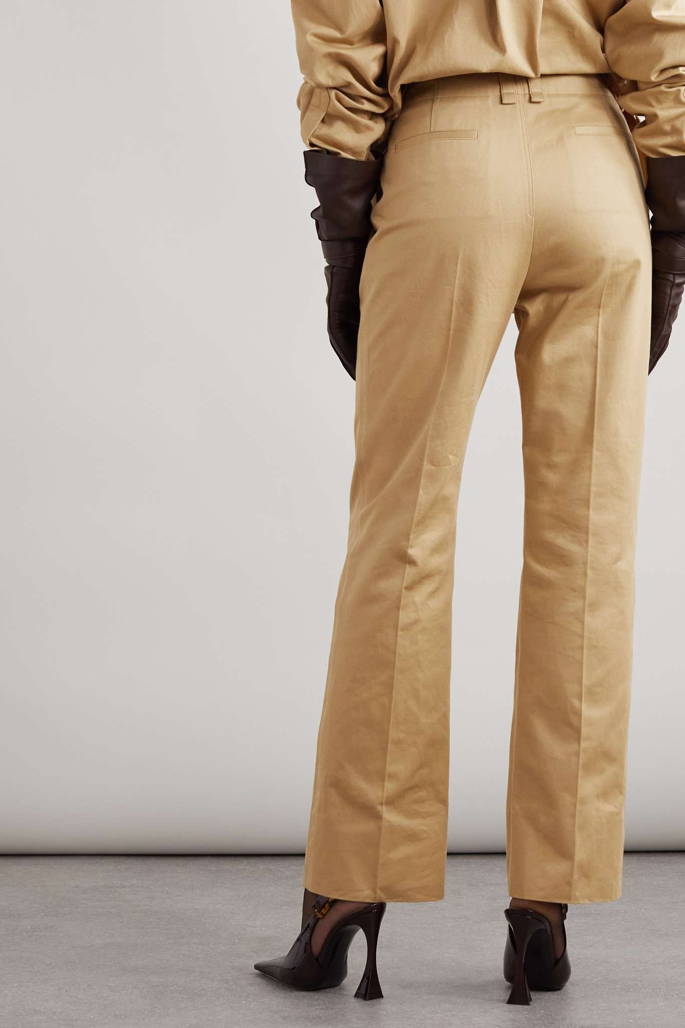 Cotton-drill straight-leg pants - 3