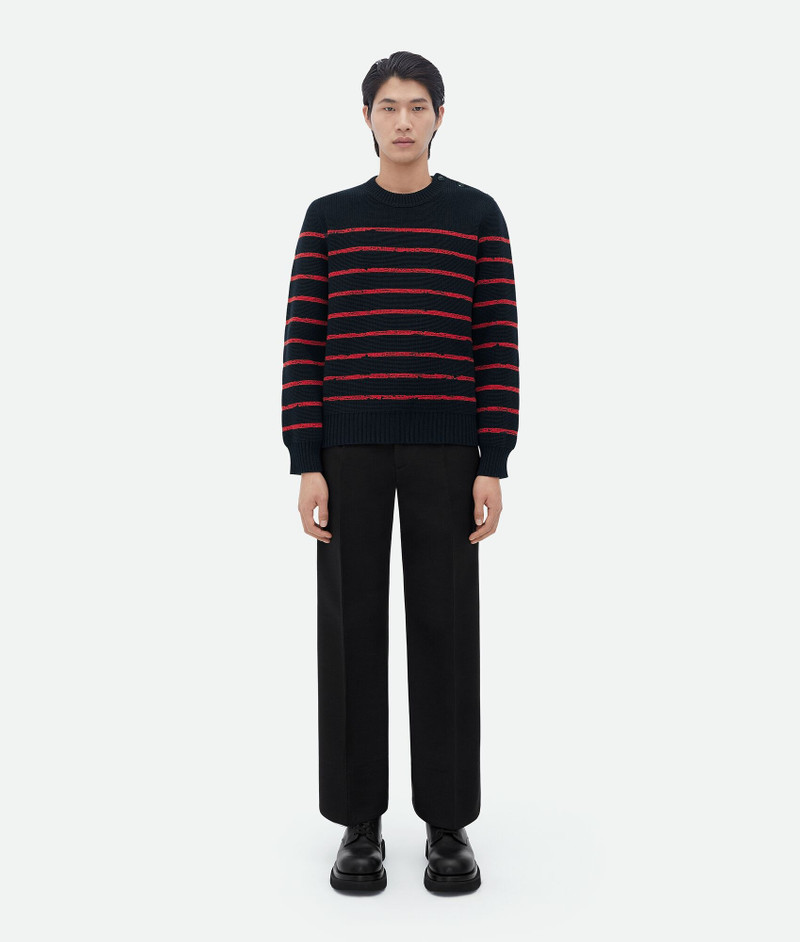jacquard striped wool jumper 1