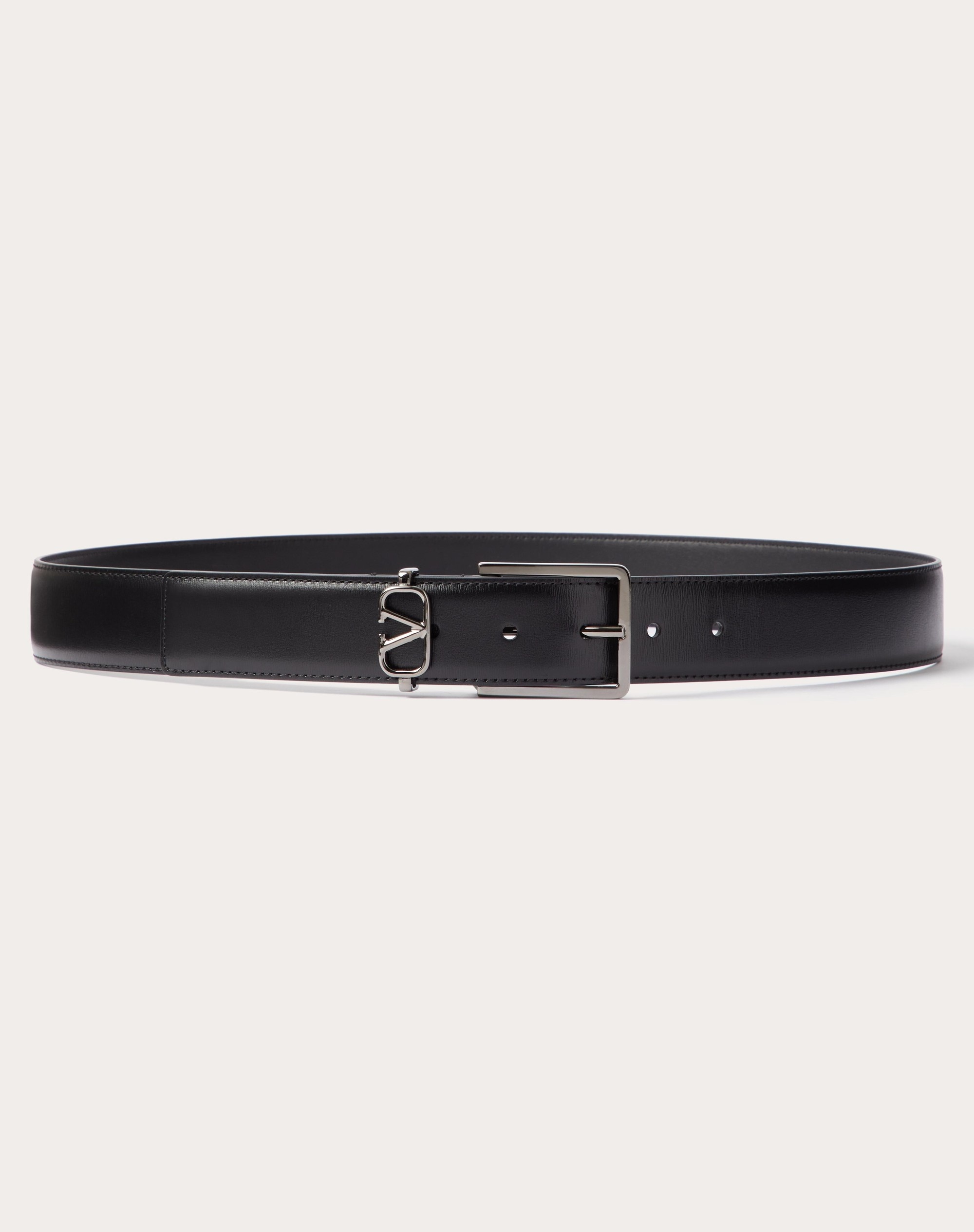 MINI VLOGO SIGNATURE CALFSKIN BELT 35MM - 1