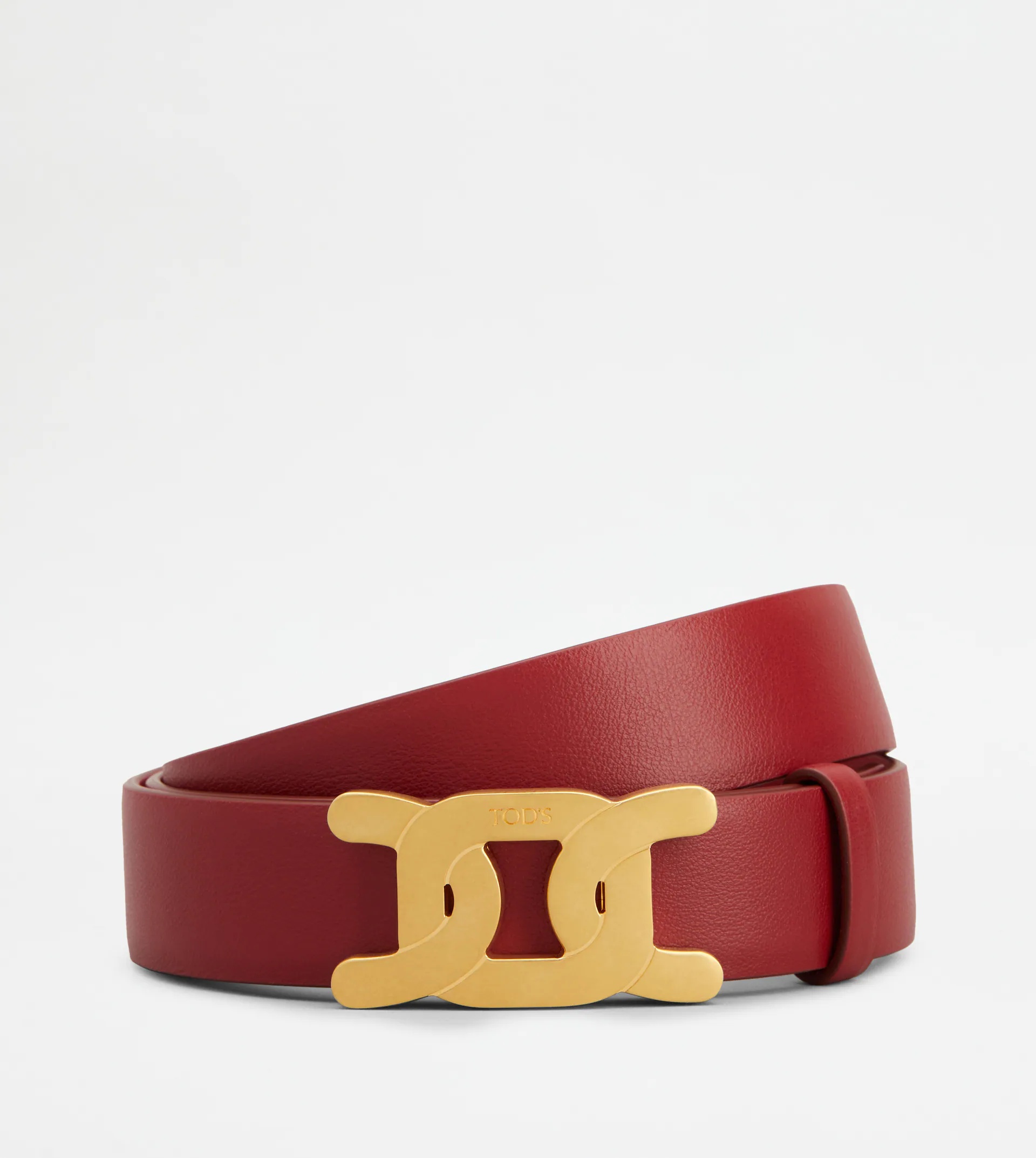 KATE BELT IN LEATHER - RED - 1