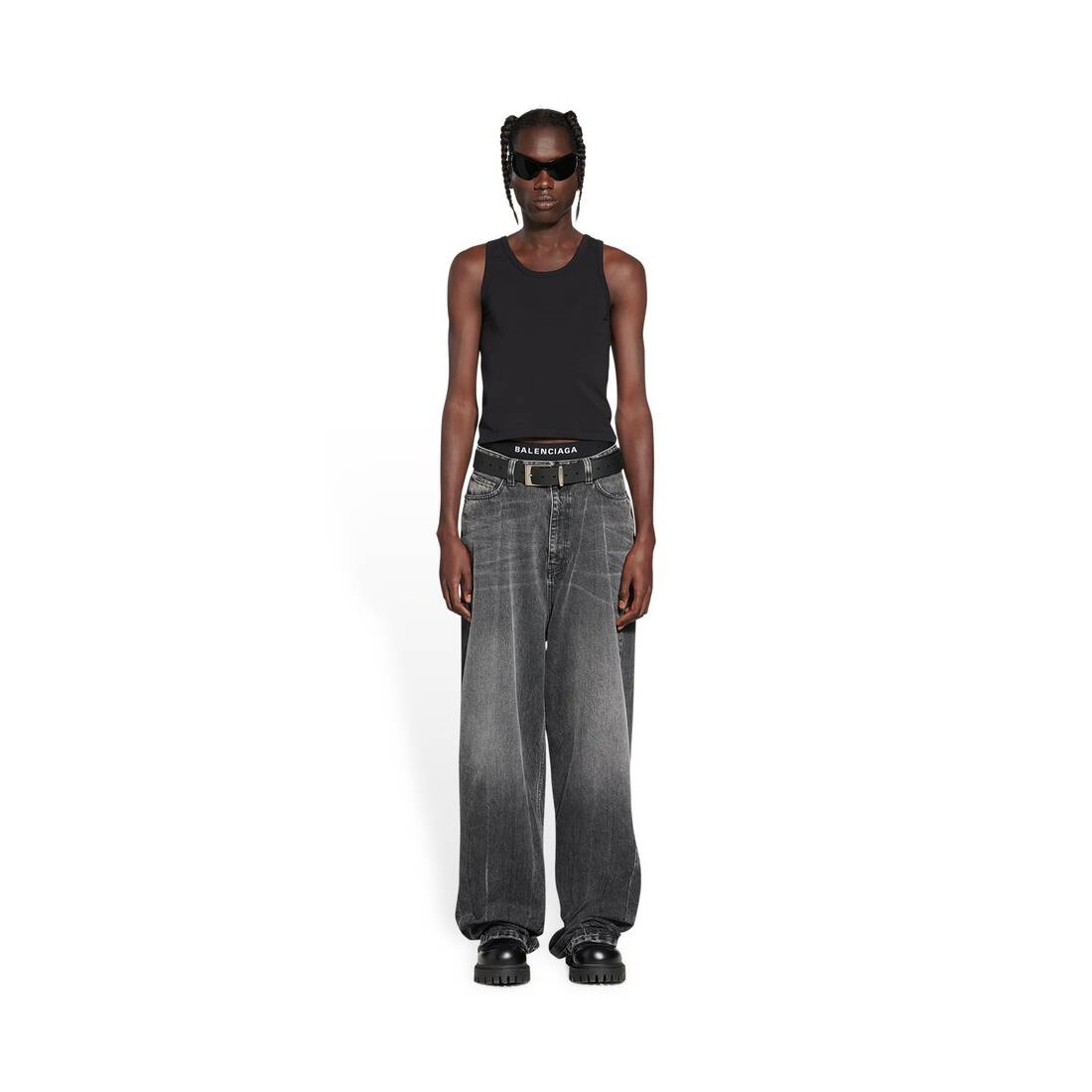 Pull-up Pants in Black - 2